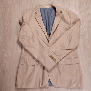 J. CREW Ludlow Jacket Sz L Khaki Tan Preppy Blazer Sport Coat Unstructured